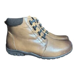 Propet Women's Delaney Brown Leather Ankle Boots Size 9W